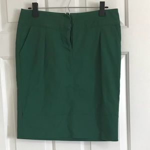 Talbots Green Denim Skirt
